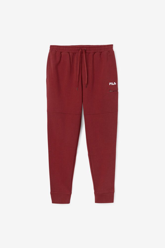 Pantaloni Fila Barbati Rosii Canadice Jogger SLPM-70942